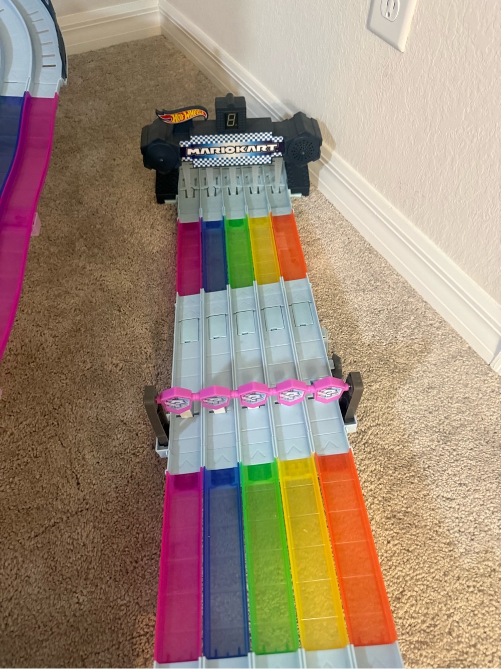 Mario Kart Rainbow Road Playset — Multicolor Kids Toy WITH 5 ADDITIONAL KARTS! - Picture 4 of 8